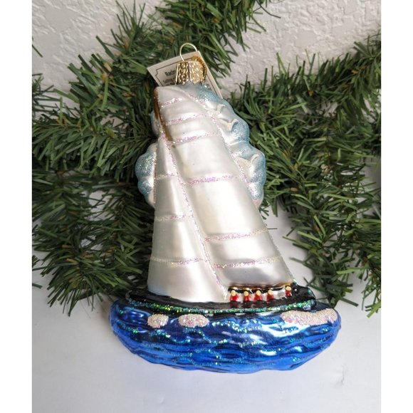 Racing Sailboat Old World Christmas Ornament - Picture 1 of 4